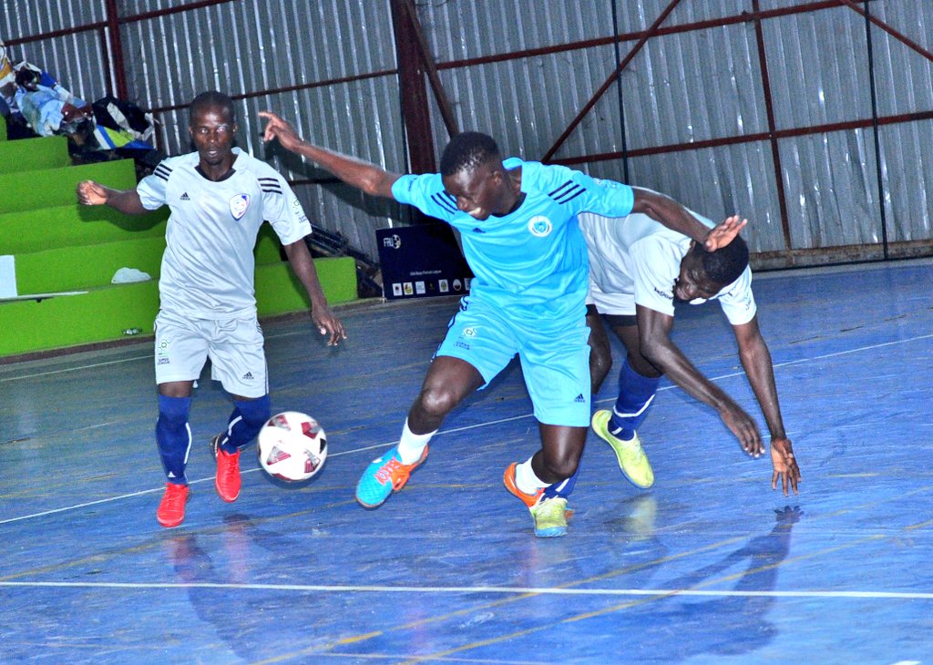 Nansana Aska at double hunt for maximum points over the weekend in Betpawa Futsal Super league