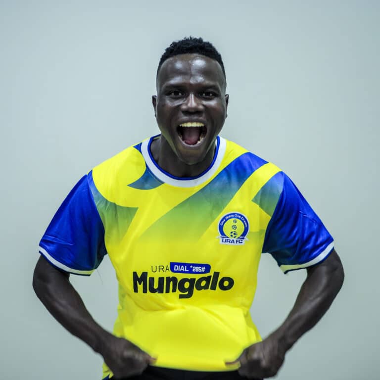 URA FC officially unveils striker Fred Amaku as their third signing