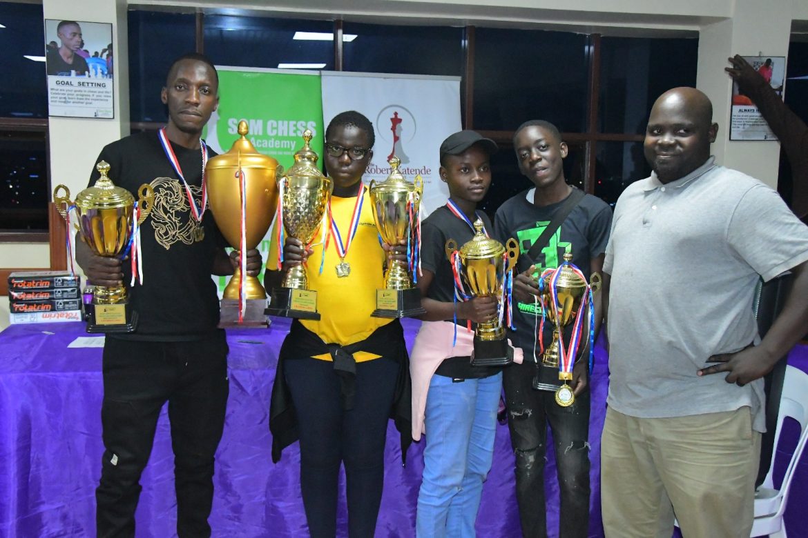 Nsubuga Haruna and Asaba Juliet headline the winners at the 3rd Edition SOM Easter Chess Championships